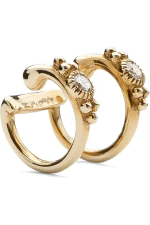 DE JAEGHER 18kt yellow Sunny Bubbles diamond earcuff