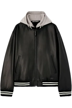 Palm Angels Curved-logo bomber jacket