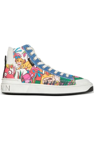Balmain X Disney high-top sneakers