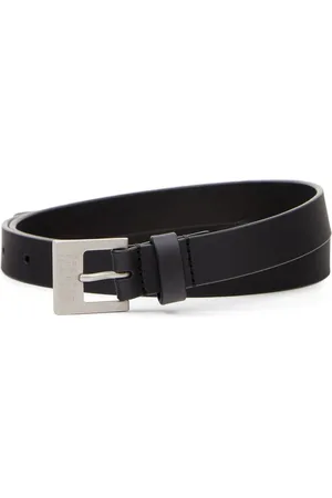 Maison Margiela Logo-embossed buckle leather belt