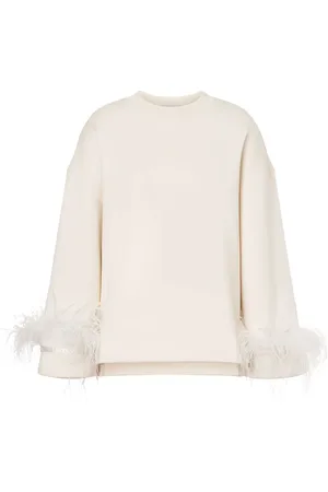 Serafini Feather-detailing blouse