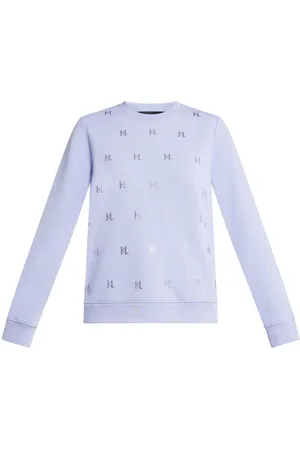 Karl Lagerfeld KL-monogram rhinestoned sweatshirt