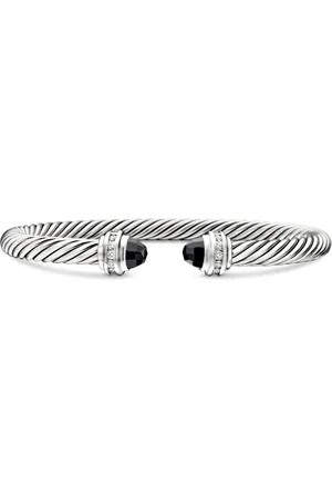 David Yurman Sterling Classic Cable diamond bracelet (5mm)