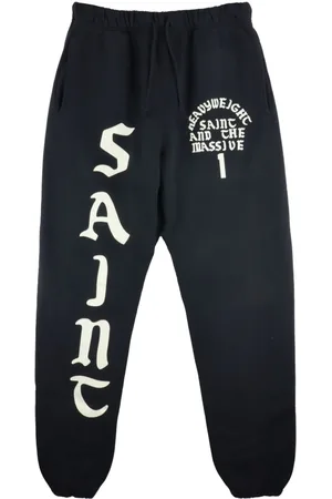 SAINT MXXXXXX Logo-print track pants