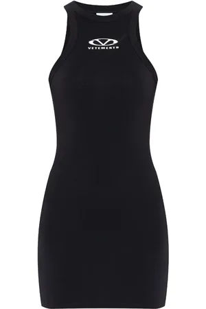 Vetements Logo-print mini dress