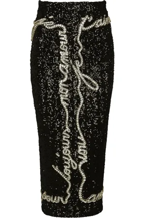 Balmain Sequin-embellished midi skirt