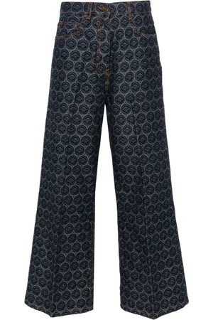 Etro Logo-patch cotton jeans