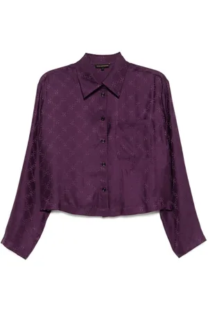 Kiki de Montparnasse Handcuff jacquard cropped PJ top