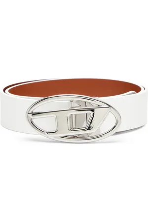 Diesel B-1DR logo-buckle leather belt
