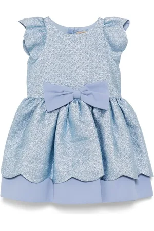 HUCKLEBONES LONDON Scalloped bodice dress