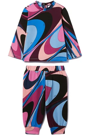 PUCCI Junior Onde-print track suit