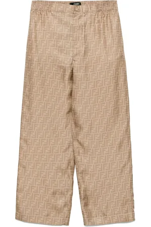 Fendi FF silk trousers