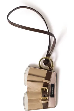 Miu Miu Leather trick keychain