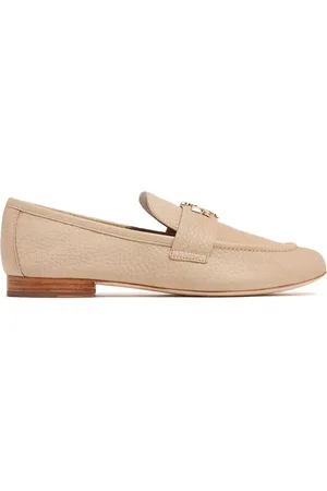 Tory Burch Double T-plaque leather loafers