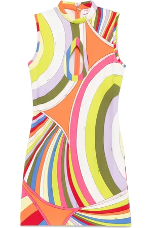 Puccini Iride-print mini dress