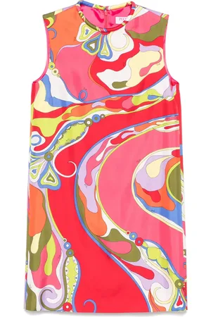 Puccini Orchidee-print silk mini dress