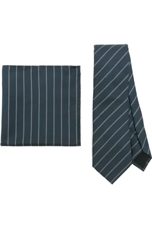 HUGO BOSS Striped tie and pocket square set