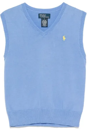 Ralph Lauren Embroidered-pony knit vest