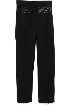 JORDAN LUCA Mesh tailored trousers