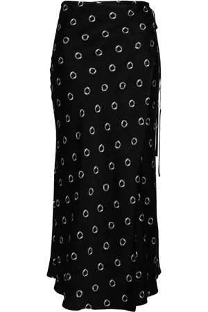 Msgm Printed midi skirt