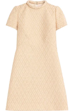 VALENTINO GARAVANI Toute La V lurex jacquard mini dress