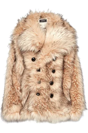 Dsquared2 Double-breasted faux-fur coat