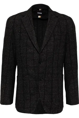 HUGO BOSS Striped single-breasted blazer