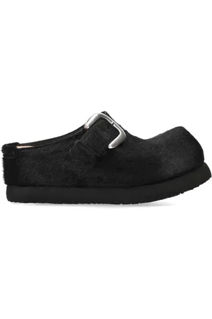 Premiata Buckled calf-hair slippers
