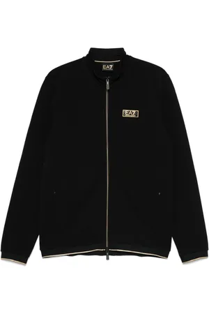 EA7 Logo-patch bomber jacket