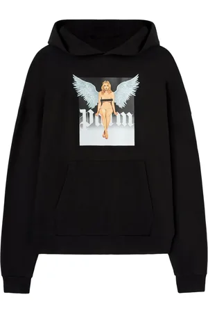 Palm Angels Crystal Pin-Up hoodie