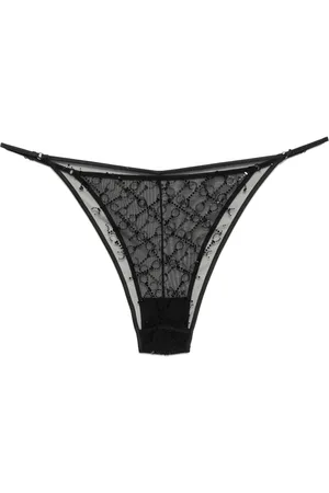 Kiki de Montparnasse Handcuff rhinestone-embellished string briefs