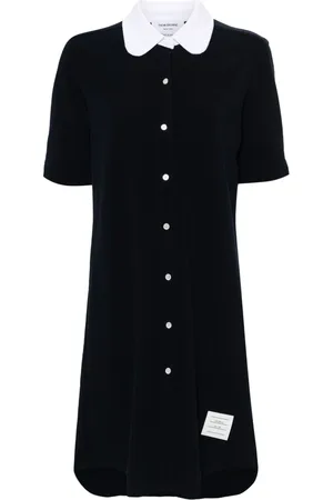 Thom Browne Piqué-weave cotton shirtdress