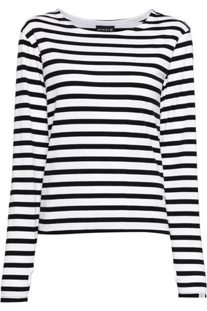 AGNÈS B. Logo striped T-shirt