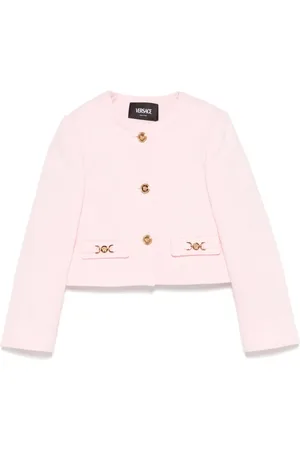 VERSACE Floral-jacquard blazer