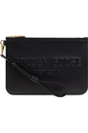 Golden Goose Logo-embossed clutch bag