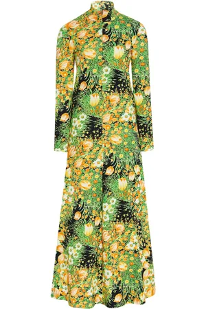 ROSETTA GETTY Zip-up turtleneck maxi dress