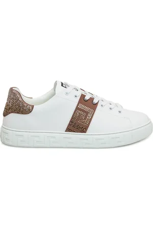 VERSACE Logo-appliqué sneakers