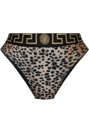 VERSACE Leopard print bikini bottom