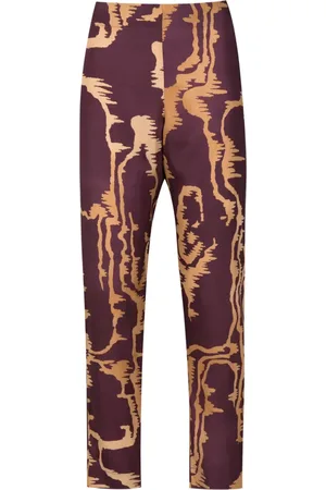 Lenny Niemeyer Abstract-print silk trousers