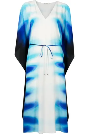 Lenny Niemeyer Graphic-print silk beach dress