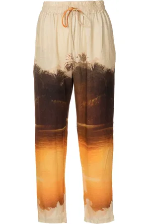 Lenny Niemeyer Landscape-print cropped trousers