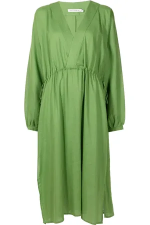 Lenny Niemeyer Long-sleeve midi beach dress