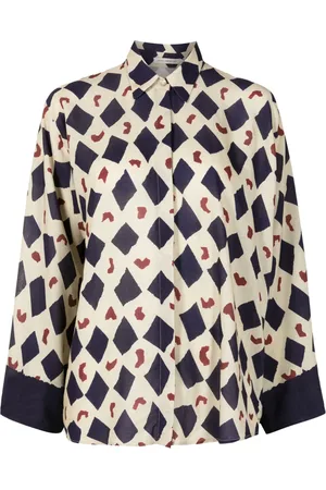Lenny Niemeyer Geometric-print wide-sleeve shirt