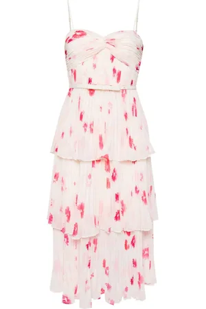 Self-Portrait Printed chiffon dress