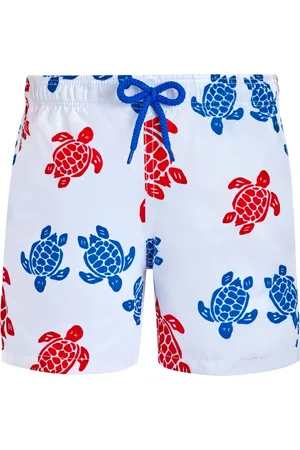 Vilebrequin Turtle-print logo-appliqu?? swim shorts