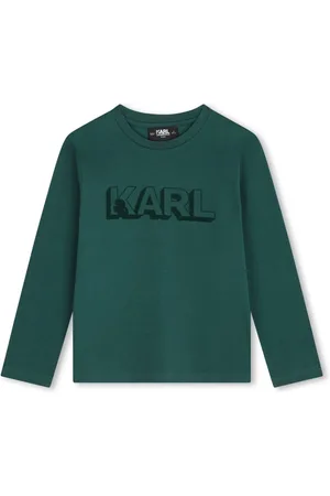 Karl Lagerfeld Long-sleeve organic cotton T-shirt