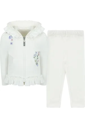 Lapin House Floral-print cotton tracksuit