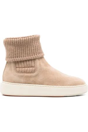 santoni Ribbed-trim ankle boots