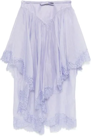 ZIMMERMANN Crush lace midi skirt
