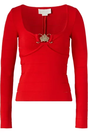 GENNY Orchid-detail sweater